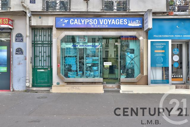 commerce à vendre - 53.49 m2 - PARIS - 75 - ILE-DE-FRANCE - Century 21 L.M.B.