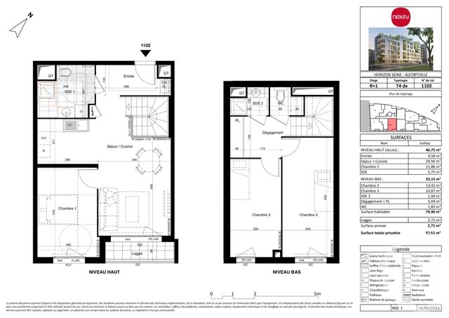 Appartement Duplex à vendre - 4 pièces - 79.9 m2 - ALFORTVILLE - 94 - ILE-DE-FRANCE - Century 21 L.M.B.